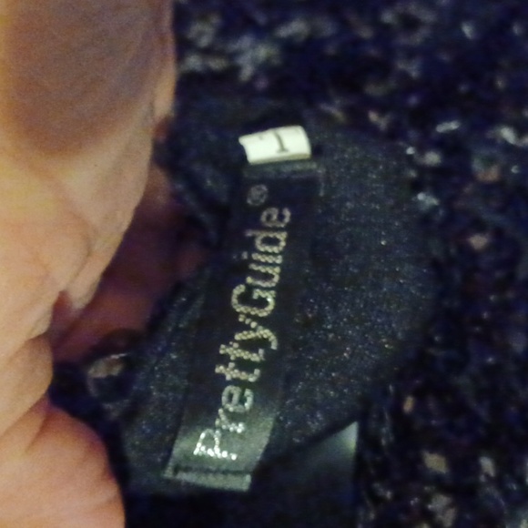 Pretty Guide Stretch black sequin mini dress, lined - Picture 5 of 7